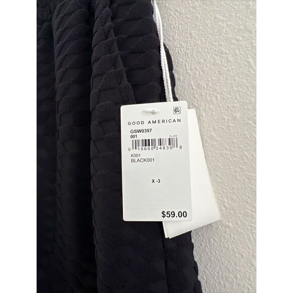 Good American GSW0397 001  Womens Sz 3/L Shorts Black $60 - Picture 4 of 9